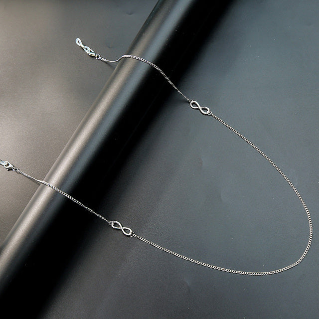 kissme Silver Color Sunglasses Masking Chains For Women Delicate Crystal Eyeglasses Chains 2021 New Fashion Jewelry Wholesale