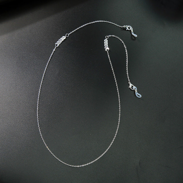 kissme Silver Color Sunglasses Masking Chains For Women Delicate Crystal Eyeglasses Chains 2021 New Fashion Jewelry Wholesale