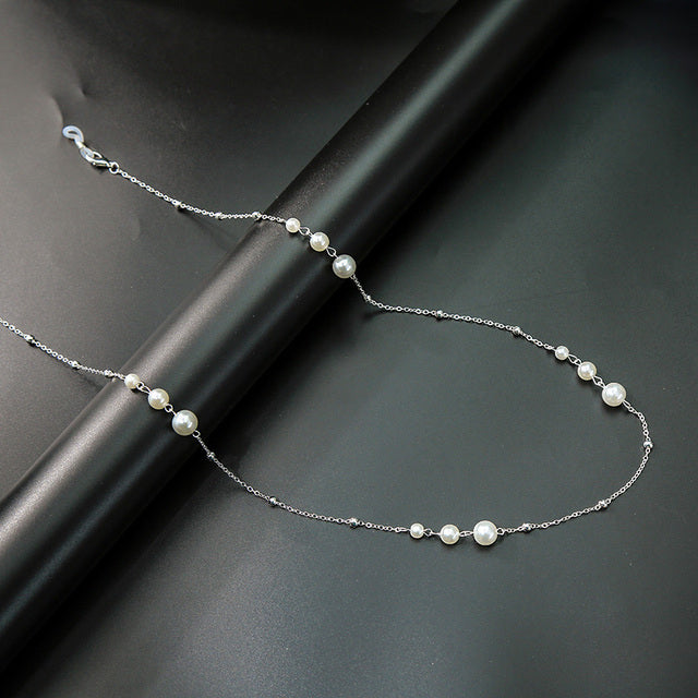 kissme Silver Color Sunglasses Masking Chains For Women Delicate Crystal Eyeglasses Chains 2021 New Fashion Jewelry Wholesale