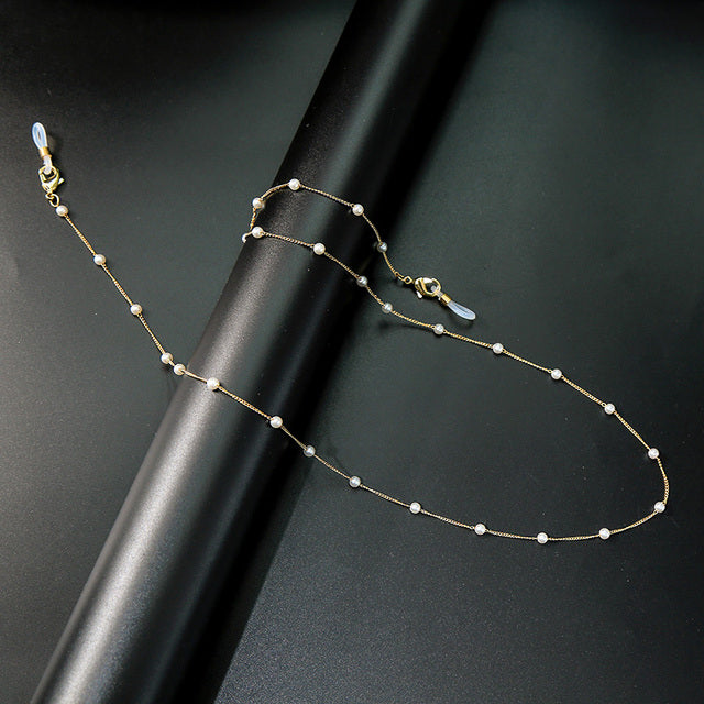 kissme Silver Color Sunglasses Masking Chains For Women Delicate Crystal Eyeglasses Chains 2021 New Fashion Jewelry Wholesale