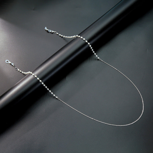 kissme Silver Color Sunglasses Masking Chains For Women Delicate Crystal Eyeglasses Chains 2021 New Fashion Jewelry Wholesale