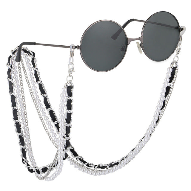 kissme Silver Color Sunglasses Masking Chains For Women Delicate Crystal Eyeglasses Chains 2021 New Fashion Jewelry Wholesale