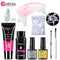Mobray Poly Nail Gel Set 6W LED Lamp Full Manicure Set Quick Extension Nail Kit Gel Building Polygels Set For Nails Tool Kit