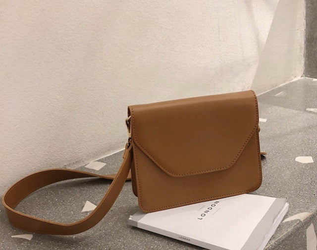 RanHuang New Arrive 2021 Women Pu Leather Shoulder Bags Girls Brief Flap Women's Casual Messenger Bags Crossbody Bags