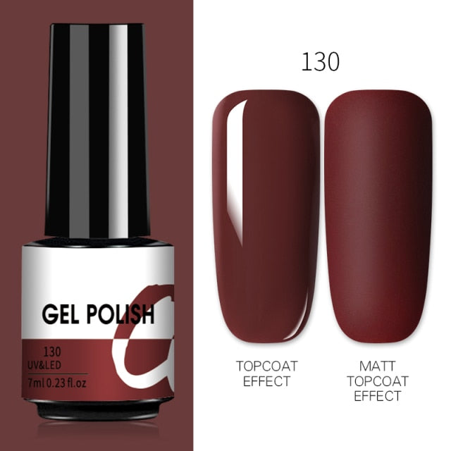 LILYCUTE Nail Gel Polish Nail Color Glitter Sequins Matte Effect Gel Long Lasting Base Top Coat Nail Art Design Hybrid