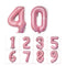 40inch Gradient Rose Red Gold Silver Big Number Foil Balloons 0 1 2 3 4 5 6 7 8 9 18 years Old Birthday Party Wedding Decoration