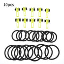 10Pcs/Bag Plastic Fishing Hook Keeper for Fishing Rod Pole Fishing Lures Bait Safety Holder Chub Carp Easy-Fishing Tackle Hooks