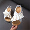 2021 New Summer Children's Sandals Leather Ruffles Toddler Kids Shoes Cute Baby Shoes Soft Fashion Princess Girls Sandals 21-30