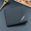Men Business Leather Billfold Wallet Brand Luxury Short Slim Male Purses Money Credit Card Thin Hombre Billetera Portafoglio