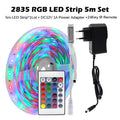 RGB LED Strip Light 5050 2835 Flexible LED Light Strip 10M 15M 20M 12V RGB LED Tape Set wiht Wifi / Bluetooth Music Controller