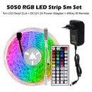 RGB LED Strip Light 5050 2835 Flexible LED Light Strip 10M 15M 20M 12V RGB LED Tape Set wiht Wifi / Bluetooth Music Controller