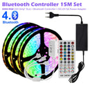 RGB LED Strip Light 5050 2835 Flexible LED Light Strip 10M 15M 20M 12V RGB LED Tape Set wiht Wifi / Bluetooth Music Controller