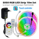 RGB LED Strip Light 5050 2835 Flexible LED Light Strip 10M 15M 20M 12V RGB LED Tape Set wiht Wifi / Bluetooth Music Controller