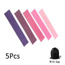 5Pcs/lot Fitness Yoga Resistance Rubber Bands Fitness Gym Workout Training Equipment 0.35-1.1mm Pilates Elastic Bands For Sprot