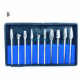 10pcs/box  Tungsten Steel Dental Carbide Burs Lab Burrs Tooth Drill Dental Lab Materials
