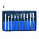 10pcs/box  Tungsten Steel Dental Carbide Burs Lab Burrs Tooth Drill Dental Lab Materials