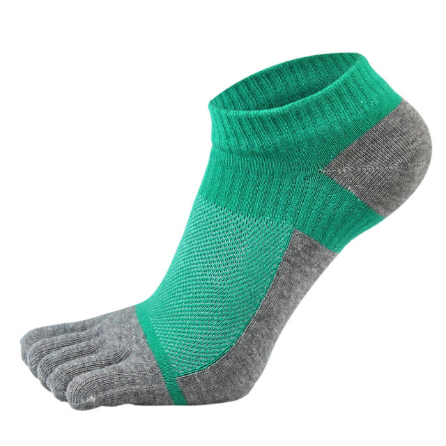 VERIDICAL Pure Cotton Five Finger Socks Mens Sports Breathable Comfortable Shaping Anti Friction Men's Socks With Toes EU 38-44