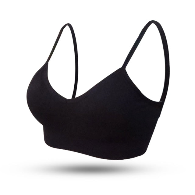 Wireless Backless Bras Women Bralette Top Push Up Sports Bra Female Open Back Brassiere Tube Seamless Crop Tank Tops Active Bras