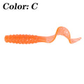 10Pcs Soft Silicone Fishing Lures 4.8cm 1.2g Worm Jigging Wobblers Shrimp Fishy Smell Additive Tackle Bass Carp Artificial Baits