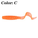 10Pcs Soft Silicone Fishing Lures 4.8cm 1.2g Worm Jigging Wobblers Shrimp Fishy Smell Additive Tackle Bass Carp Artificial Baits