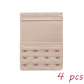 2 Hook Bra Extender For Women's Elastic Bra Extension Strap Hook Clip Expander Adjustable Belt Buckle Intimates 1/3/4 Pcs