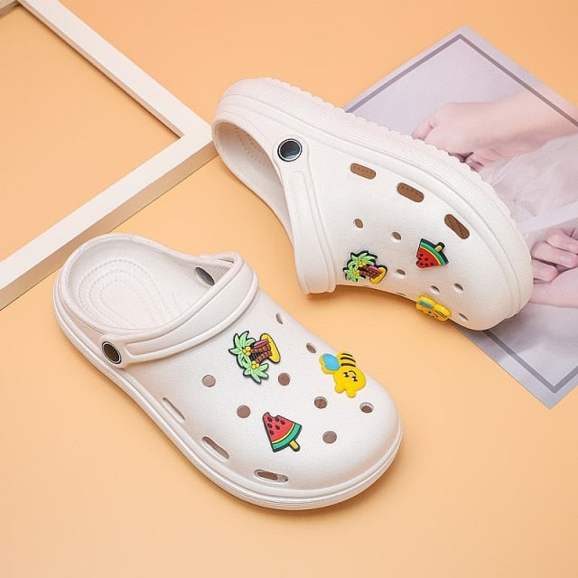 Hot Sale Pink Cute Summer Sandals Women Beach Sandals Non Slip Comfortable Lightweight Outdoor Sandals Woman zuecos de mujer