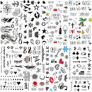 Hot Small Sexy Lips Leaf Black Cartoon Temporary Tattoo Cute Star Tattoo Sticker Love Women Body Finger Art Tatoo Kid Waterproof