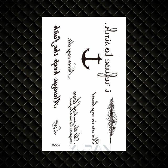 Hot Small Sexy Lips Leaf Black Cartoon Temporary Tattoo Cute Star Tattoo Sticker Love Women Body Finger Art Tatoo Kid Waterproof