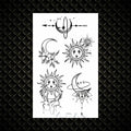 Hot Small Sexy Lips Leaf Black Cartoon Temporary Tattoo Cute Star Tattoo Sticker Love Women Body Finger Art Tatoo Kid Waterproof
