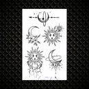 Hot Small Sexy Lips Leaf Black Cartoon Temporary Tattoo Cute Star Tattoo Sticker Love Women Body Finger Art Tatoo Kid Waterproof