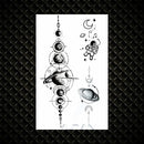 Hot Small Sexy Lips Leaf Black Cartoon Temporary Tattoo Cute Star Tattoo Sticker Love Women Body Finger Art Tatoo Kid Waterproof