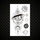 Hot Small Sexy Lips Leaf Black Cartoon Temporary Tattoo Cute Star Tattoo Sticker Love Women Body Finger Art Tatoo Kid Waterproof