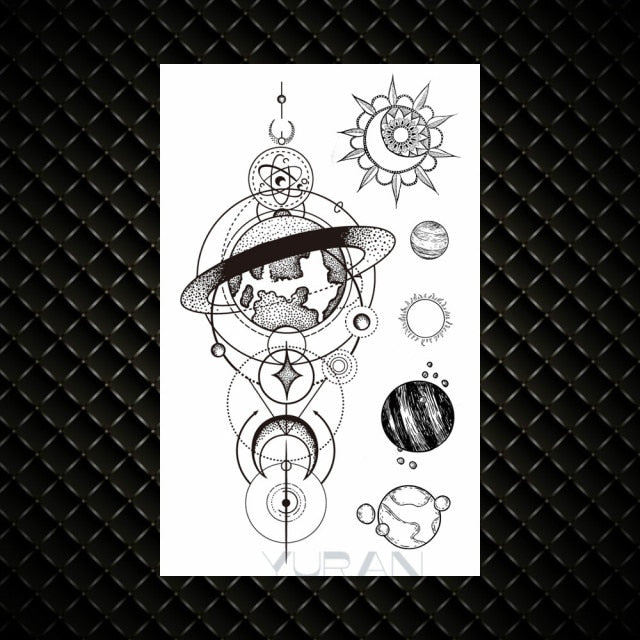 Hot Small Sexy Lips Leaf Black Cartoon Temporary Tattoo Cute Star Tattoo Sticker Love Women Body Finger Art Tatoo Kid Waterproof