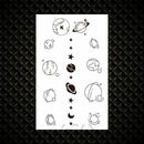 Hot Small Sexy Lips Leaf Black Cartoon Temporary Tattoo Cute Star Tattoo Sticker Love Women Body Finger Art Tatoo Kid Waterproof