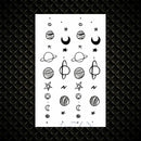 Hot Small Sexy Lips Leaf Black Cartoon Temporary Tattoo Cute Star Tattoo Sticker Love Women Body Finger Art Tatoo Kid Waterproof