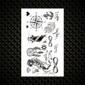 Hot Small Sexy Lips Leaf Black Cartoon Temporary Tattoo Cute Star Tattoo Sticker Love Women Body Finger Art Tatoo Kid Waterproof