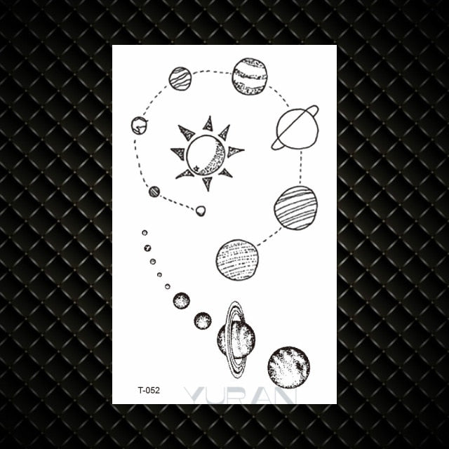 Hot Small Sexy Lips Leaf Black Cartoon Temporary Tattoo Cute Star Tattoo Sticker Love Women Body Finger Art Tatoo Kid Waterproof