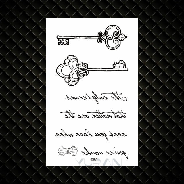 Hot Small Sexy Lips Leaf Black Cartoon Temporary Tattoo Cute Star Tattoo Sticker Love Women Body Finger Art Tatoo Kid Waterproof