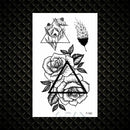 Hot Small Sexy Lips Leaf Black Cartoon Temporary Tattoo Cute Star Tattoo Sticker Love Women Body Finger Art Tatoo Kid Waterproof