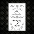 Hot Small Sexy Lips Leaf Black Cartoon Temporary Tattoo Cute Star Tattoo Sticker Love Women Body Finger Art Tatoo Kid Waterproof