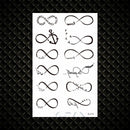 Hot Small Sexy Lips Leaf Black Cartoon Temporary Tattoo Cute Star Tattoo Sticker Love Women Body Finger Art Tatoo Kid Waterproof