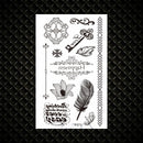 Hot Small Sexy Lips Leaf Black Cartoon Temporary Tattoo Cute Star Tattoo Sticker Love Women Body Finger Art Tatoo Kid Waterproof