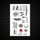 Hot Small Sexy Lips Leaf Black Cartoon Temporary Tattoo Cute Star Tattoo Sticker Love Women Body Finger Art Tatoo Kid Waterproof