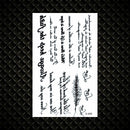 Hot Small Sexy Lips Leaf Black Cartoon Temporary Tattoo Cute Star Tattoo Sticker Love Women Body Finger Art Tatoo Kid Waterproof