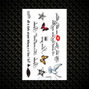 Hot Small Sexy Lips Leaf Black Cartoon Temporary Tattoo Cute Star Tattoo Sticker Love Women Body Finger Art Tatoo Kid Waterproof