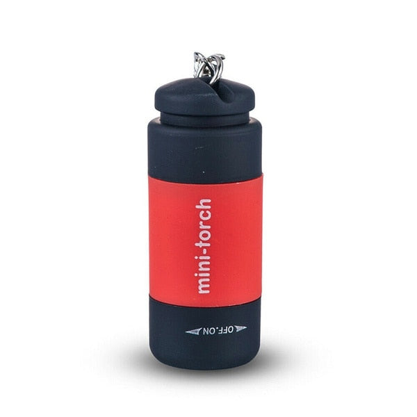 1PC Mini Keychain Pocket Torch USB Rechargeable LED Light Flashlight Lamp Waterproof