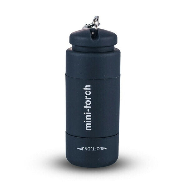 1PC Mini Keychain Pocket Torch USB Rechargeable LED Light Flashlight Lamp Waterproof