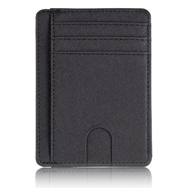 THINKTHENDO Slim RFID Blocking Leather Wallet Credit ID Card Holder Purse Money Case for Men Women 2020 Fashion Bag 11.5x8x0.5cm