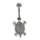 14G 316L surgical steel bar Nickel-free Retail Snake belly button ring fashion lizard lady body piercing navel belly jewelry