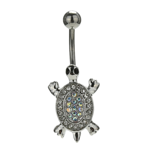 14G 316L surgical steel bar Nickel-free Retail Snake belly button ring fashion lizard lady body piercing navel belly jewelry
